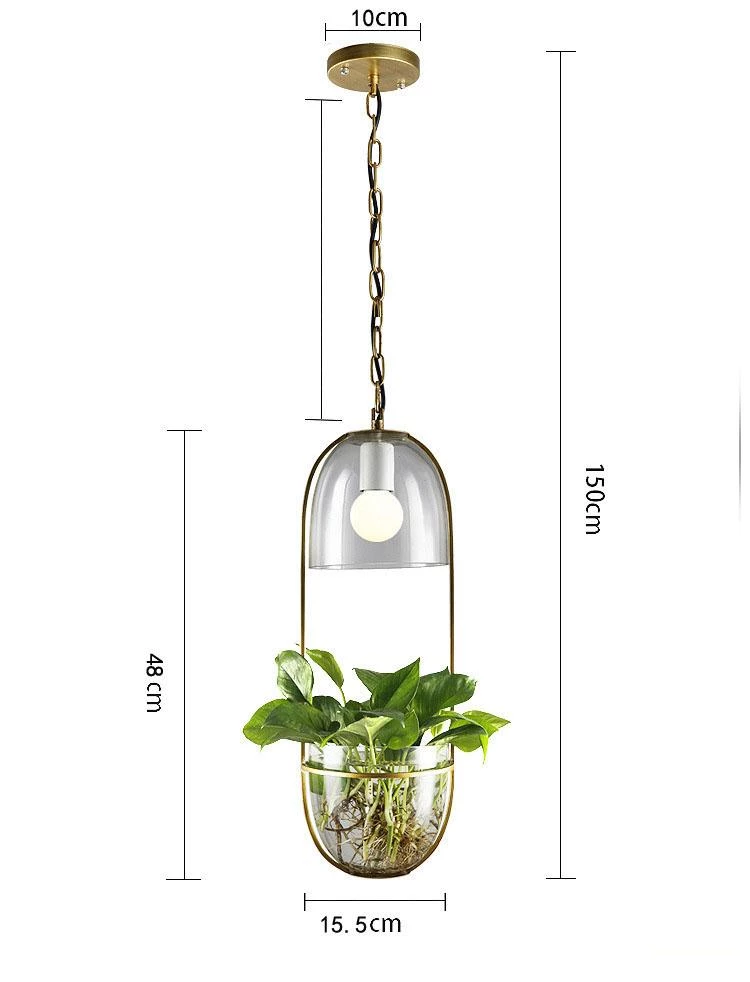 Lileas - Moderne Hängende Pflanzenlampe