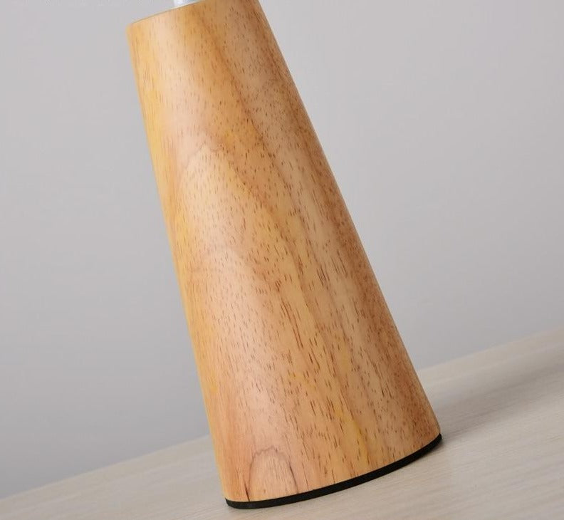 Indiana - Holzsockel-Tischlampe