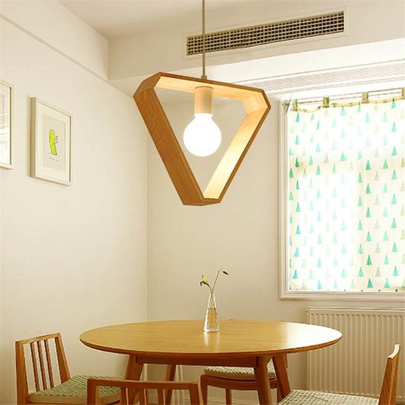 Geometrische Hängende Holzleuchten