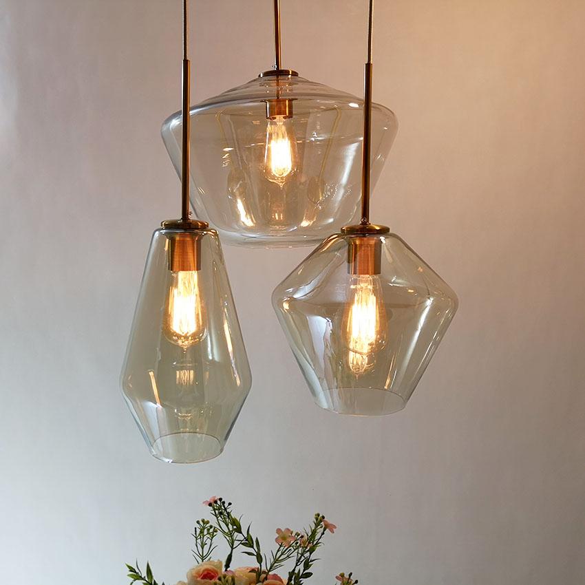 Meriall - Hängende Glas-Pendelleuchte